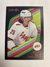 2023-24 OPC O Pee Chee Retro Black /100 SP  Ethan Bear Hurricanes