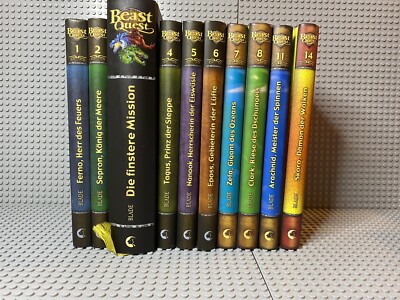 Beast Quest Bücher Sammlung Band 1 - 8 / 11 und 14 von Adam Blade