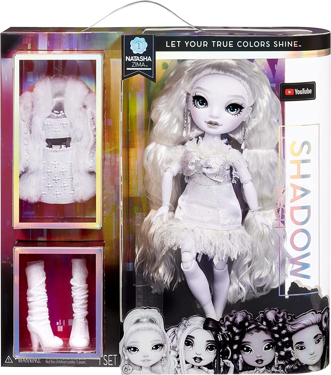白蛇さんのRAINBOW✧WHITE✧オルゴナイト♡やまさま♡専用です Rainbow High Shadow Series 1 Natasha Zima- Grayscale Fashion Doll