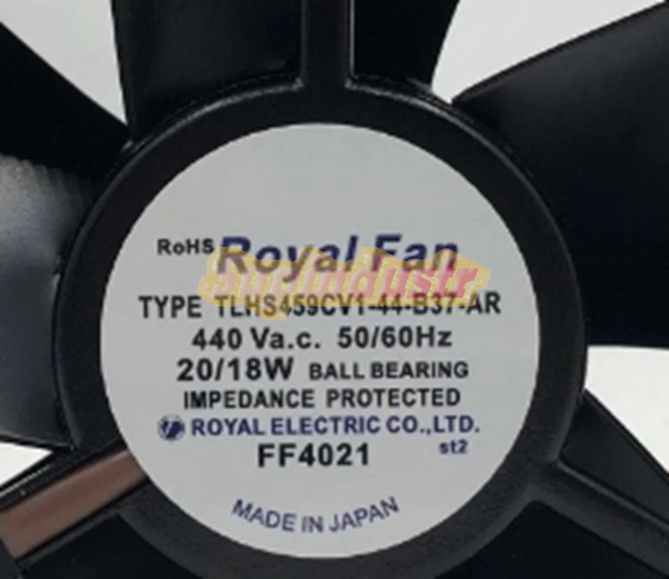 . TLHS459CV1-44-B37-AR Cooling Fan 440V 1Pcs New Royal Fan - Image 2 of 2