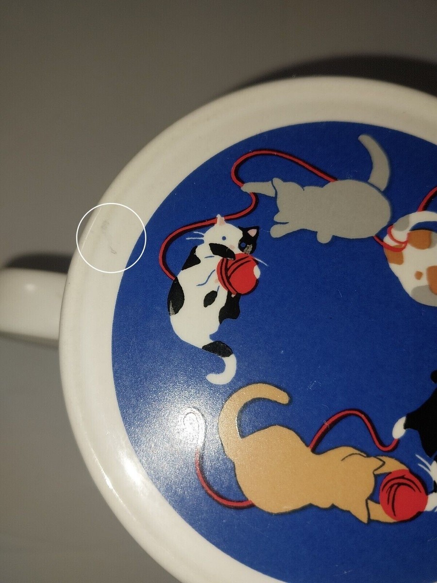 Vintage 1987 Hallmark Mug Mates Blue Cats Gift Poem Coffee Mug Tea Cup with  Lid | eBay
