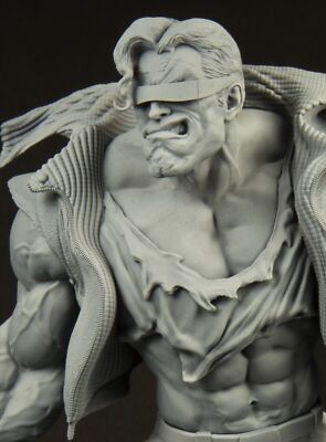 HARZFIGUR. MASSSTAB 1/8. SHARKY. COMIC. 3D-gedruckt.