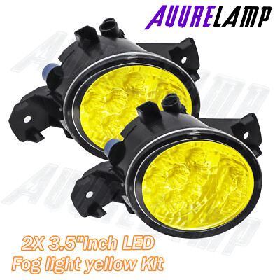 2X 3.5 inches LED Fogs Lamps yellow kit, Para For 2008-2010 Infiniti M35 M45