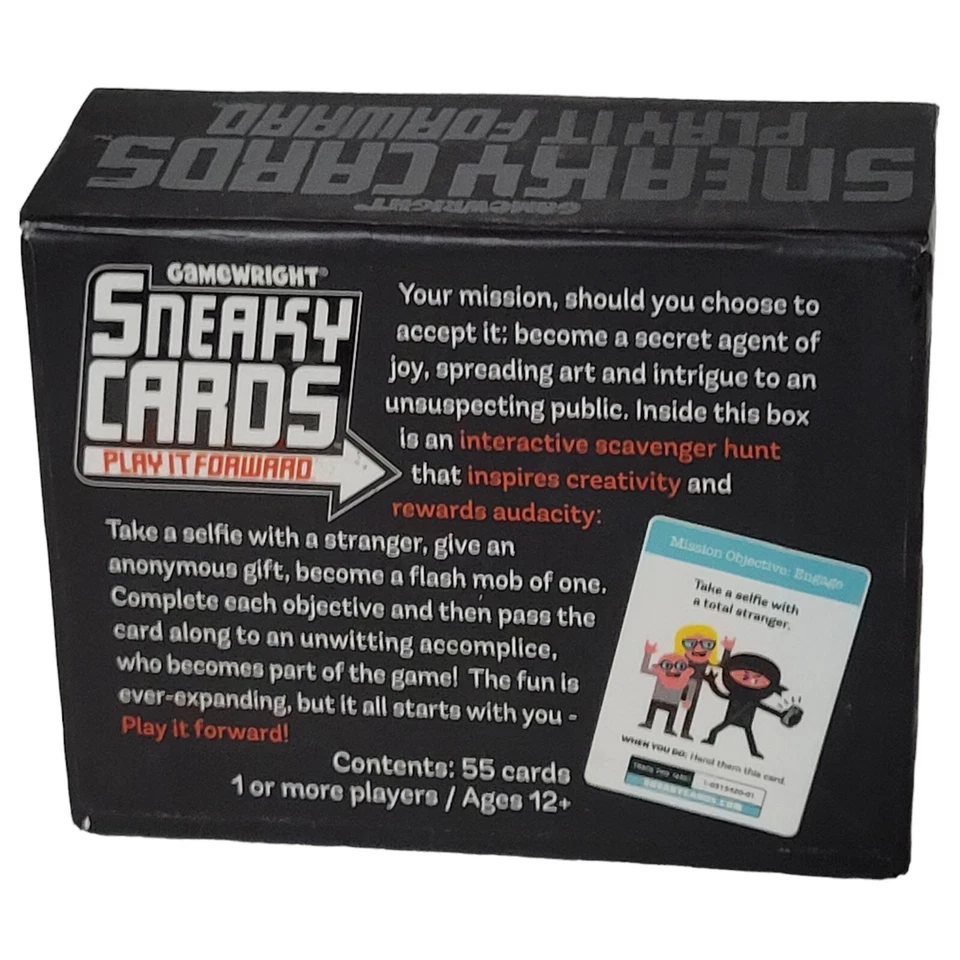 Sneaky Cards Play It Forward Ages 10 & up 1 or More Players New Game - Image 2 of 4