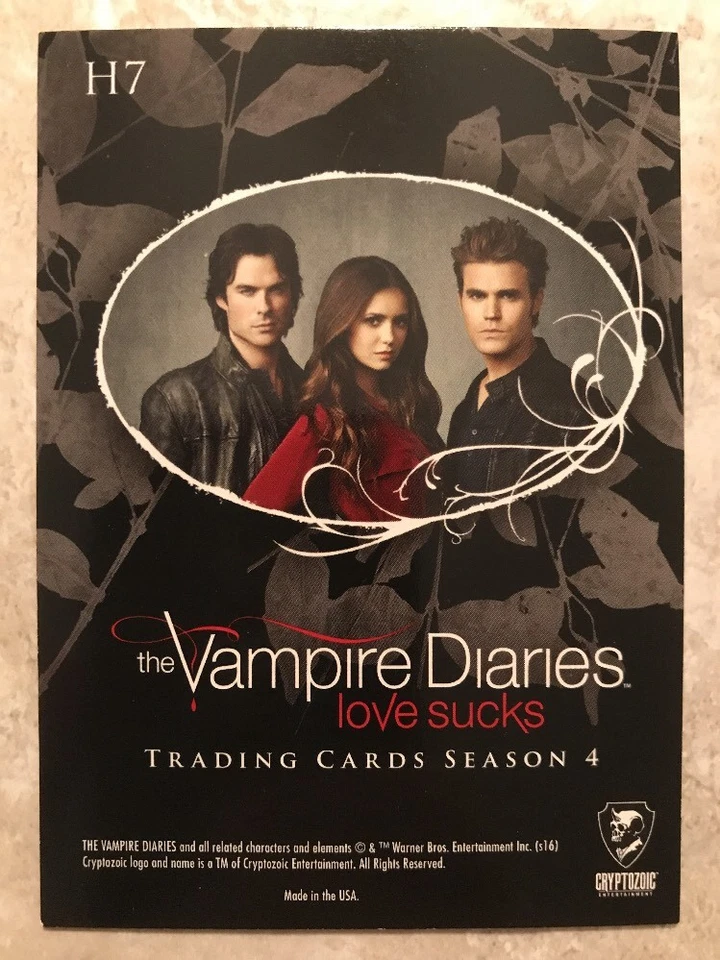 Vampire Diaries Season 4 Trio Puzzle Chase Card H7 - Image 2 of 2