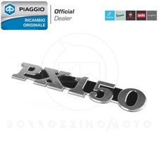 TARGHETTA ADESIVA SCRITTA SCOCCA COFANO LATERALE PIAGGIO VESPA PX 150 2011-2017