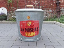 Alter Einmachtopf Frankreich Ø45cm Metall verzinkt Küchen Abfall Eimer Vintage