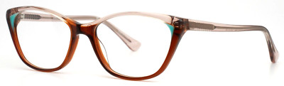 KIRKLAND SIGNATURE Naya Brown Fade Womens Cat Eye Eyeglasses 53-16-135 B:37