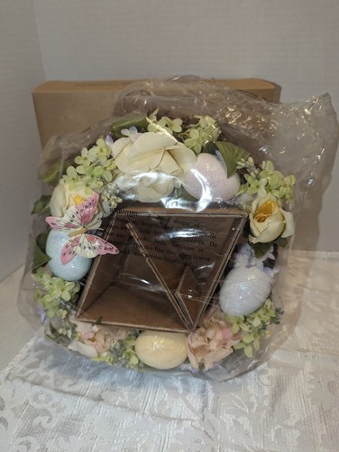 Avon Gift Collection 2002 Spring Blossom Wreath Sealed Original Box 10" - 第 2/8 張圖片