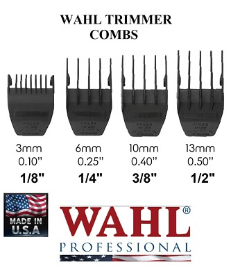 Wahl CUTTING GUIDE COMB SET Fit PEANUT,BERET,Sterling BULLET,MAG,2 Plus Trimmers