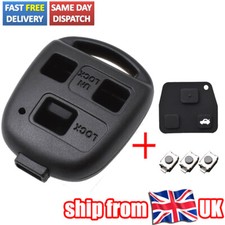 For Toyota Land Cruiser Yaris Avensis  Corolla 3 Button Key Fob Pad Switch Shell