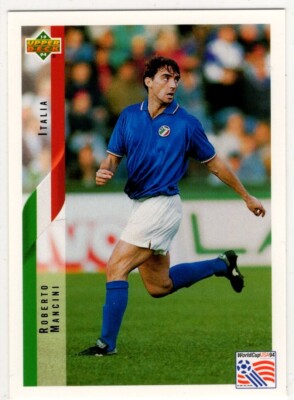 1994 Upper Deck Soccer Roberto Mancini No. 123 Italia