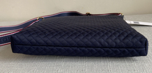 NWT Tommy Hilfiger Quilted Dark Blue Lightweight crossbody Bag W/ Front Pocket - Picture 7 of 11