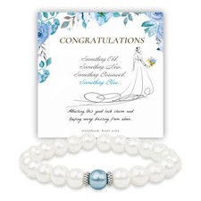 Something Blue Gift for Bride, Bridal Shower Gifts for Bride to be White Pear...