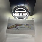 for Nissan 5D Led Emblem 117x100mm 3 colours Car Exterior Parts 4.61 ×3.94 in