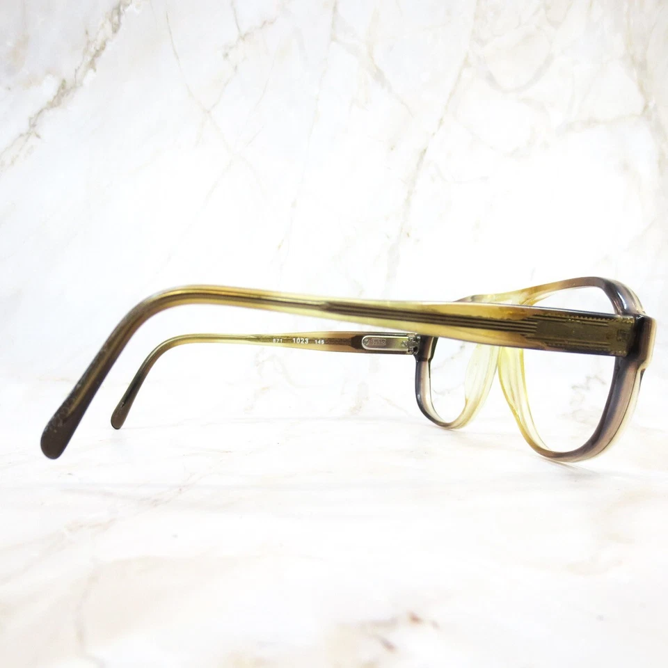 Marco de gafas Safilo Elasta 871 1023 dorado borde completo aviador 56-18-145 para mujer Foto 3 de 4