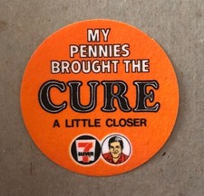 Vintage My Pennies Brought The Cure A Little Closer MDA Iron On Patch