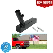 Hitch Flag Pole Holder Universal Flagpole Truck Flag Pole Mount with Anti-Wobble