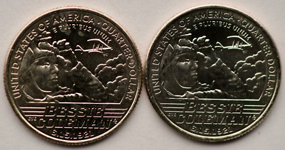 2023 P D Bessie Coleman American Women Quarter 2-Coin Set BU D01