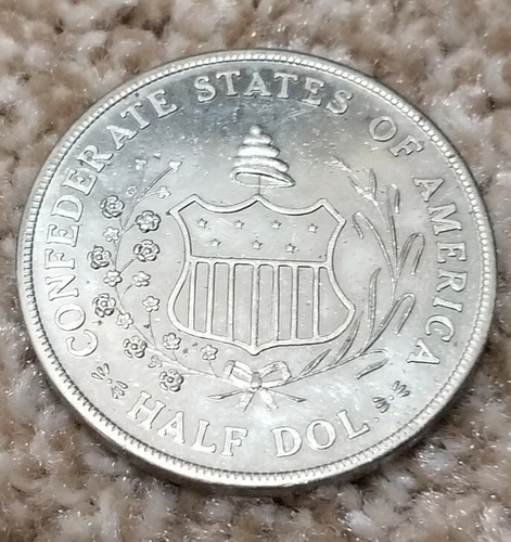 1968 Battle of Ball's Bluff Reenactment Medal Confederate States Half Dollar