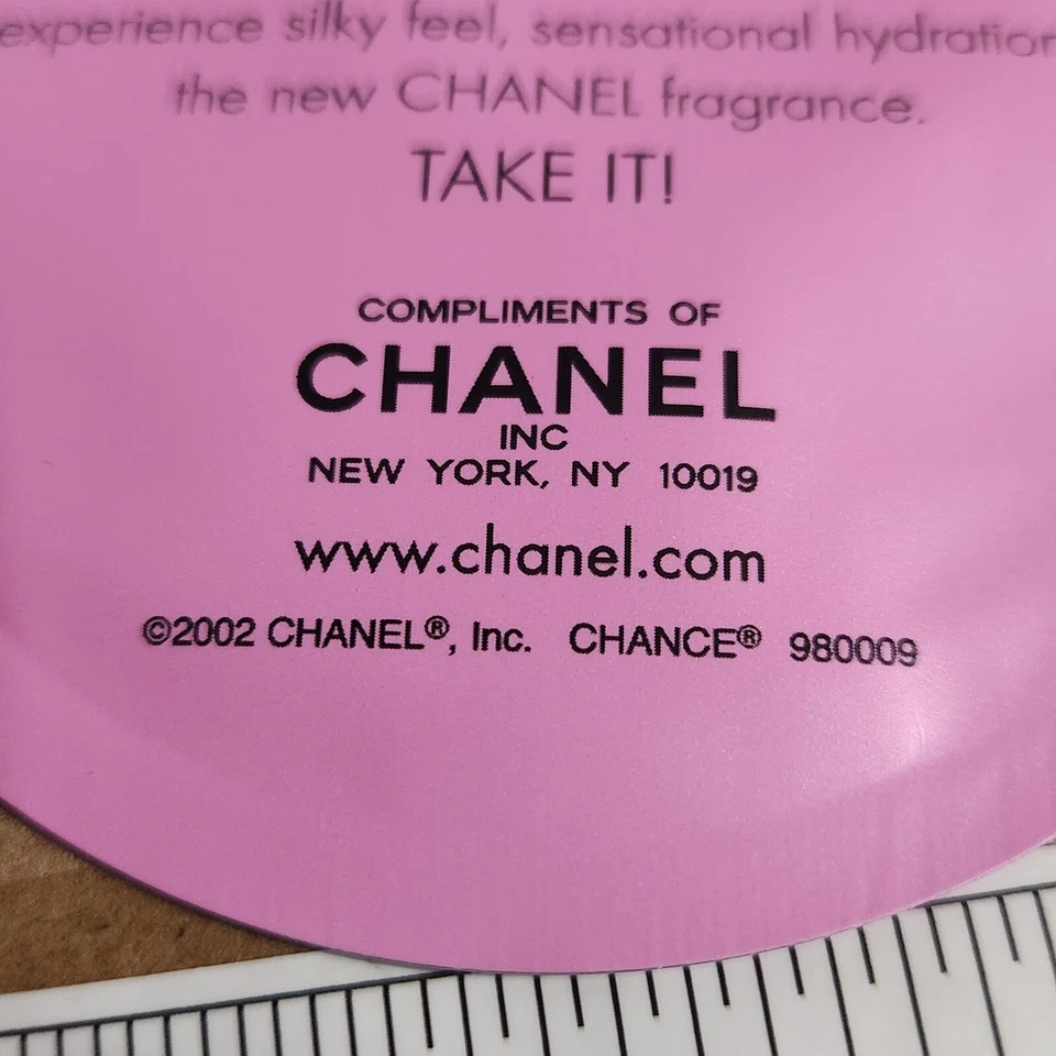 Винтажный Y2K CHANEL шанс тела влаги масло образец LAIT помады POUR LE CORPS - Изображение 3 из 3