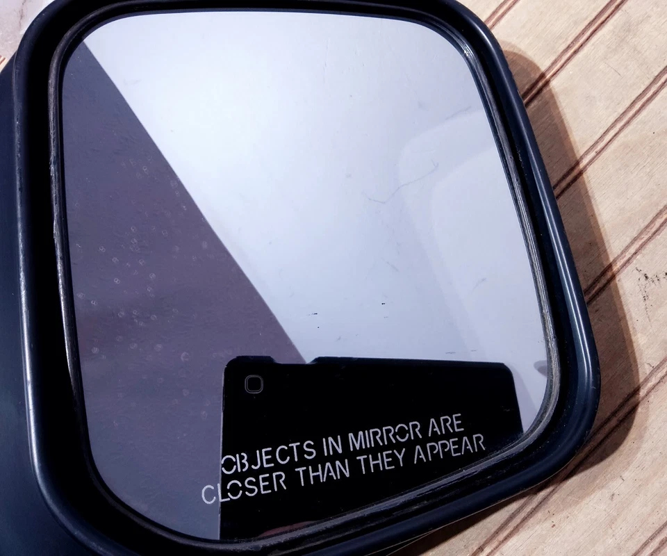 Espejo retrovisor negro sin calefacción eléctrico para pasajeros Mitsubishi Montero 1997-2002 fabricante de equipos originales  Foto 4 de 4