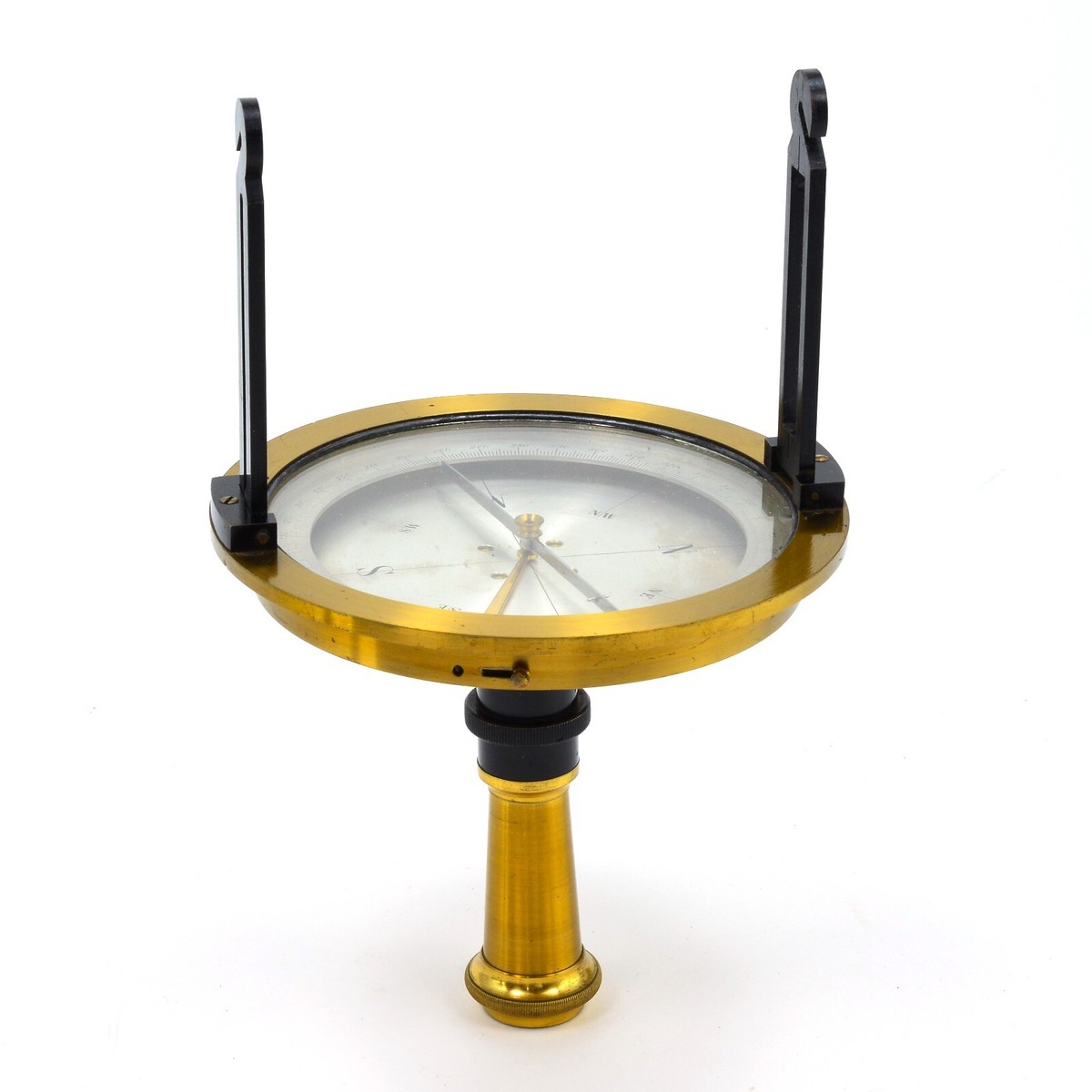 A 19th Century French Surveyor's Compass with felt-lined case 20