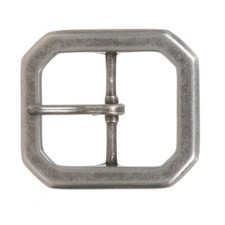 1 5/8" 40 mm Nickel Free Center Bar Single Prong Octagon Belt Buckle