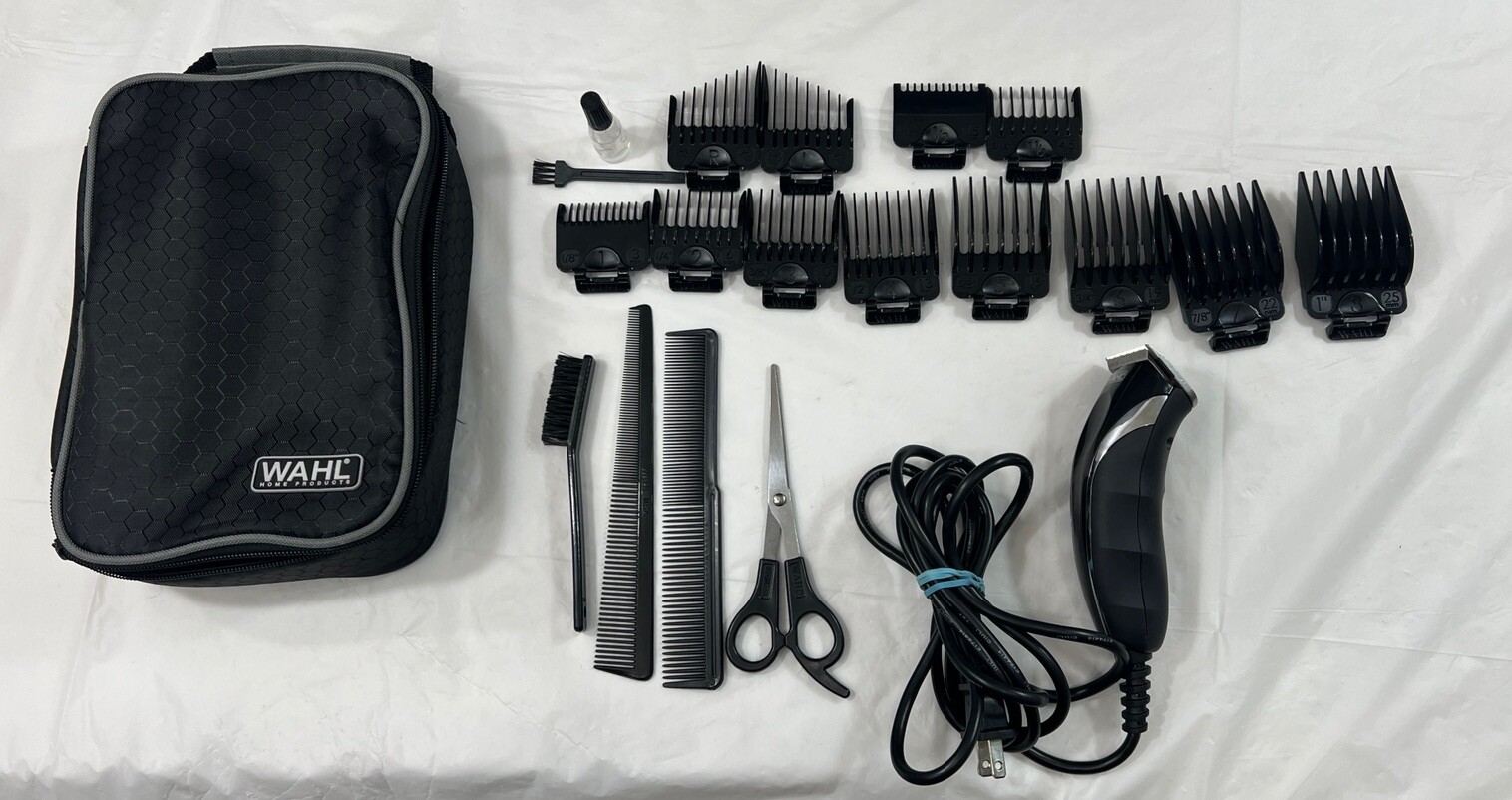 Wahl Precision Premium Smooth Cut Clippers Hair Trimmer 20 Piece Set