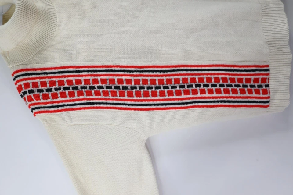 Vtg 70s Yamaha Racing Mens XL Rollin Molly Sanders Design Turtleneck Sweater USA — 第 4/4 张图片