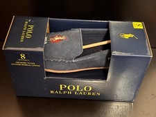NEW Polo Ralph Lauren Bear Moccasin Slippers Mens Size 8