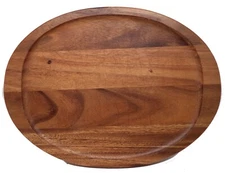 THRESHOLD Acacia Wood Oval Charcuterie Board