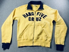 Mens Zip Up Sweatshirt Yellow Size M ( See Pic)