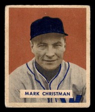 1949 Bowman #121 Mark Christman *LOW GRADE*