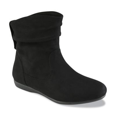 Joe Boxer Women's River Black Slouch Booties Boots Size 5 Medium 