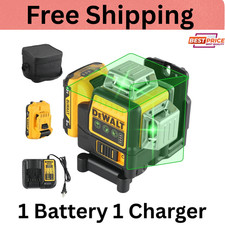 DeWalt DW089LG 12V Green Line 3 x 360 Laser Level Laser  Battery  Charger -USA