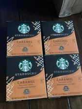 Starbucks Smooth Caramel  Coffee Nespresso Vertuo 32 Capsules 3.52 oz READ