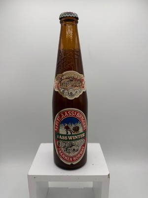 AASS WINTER Beer BOTTLE & CAP Drammen Norway OLD RARE