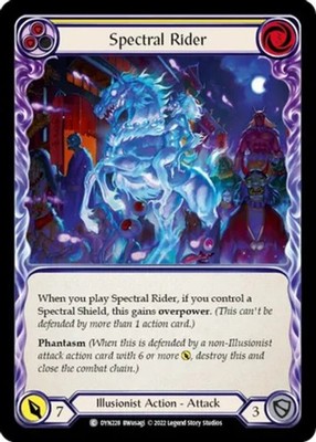 LP FAB Spectral Rider (Yellow) Lightly Played Dynasty Flesh and Blood