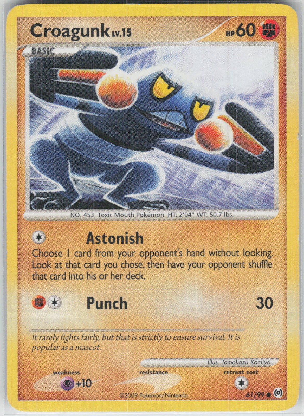 Croagunk Common Arceus 61/99 LP