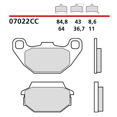 BREMBO BREMSBELAGSATZ VORNE MONTAGE AUF KYMCO DJS 125 13-16-07022