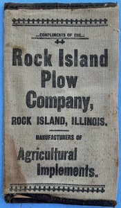 Vintage Rock Island Plow Company Farmer’s Pocket Ledger, Cloth Cover 1800's