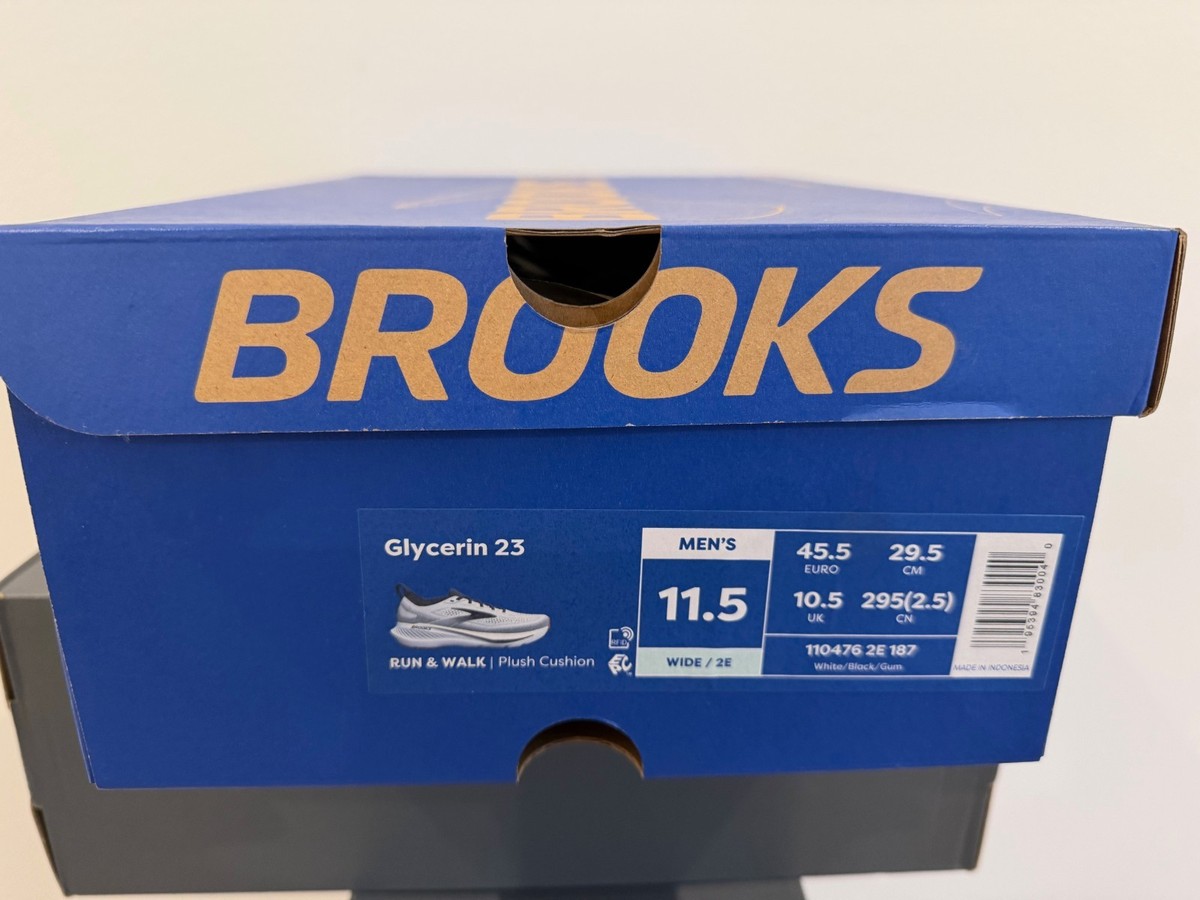 New in Box Brooks Glycerin 23 mens 11.5 Wide - Black and  display picture 2