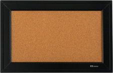 Cork Bulletin Board, Framed Corkboard, 11 X 17 , Black Frame, Message Board 79
