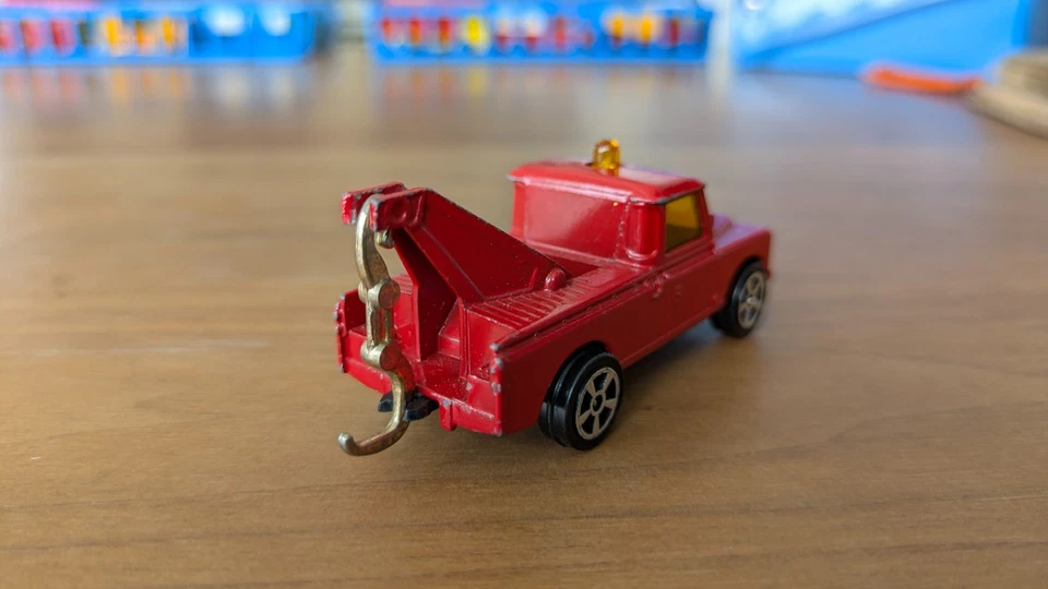 CORGI JUNIORS Land Rover Wrecker Tow Truck Red Diecast USED Good Condition - Image 4 of 4