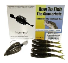 Harmony Fishing Chatterbait Kit - Z-Man Chatterbait, Razor ShadZ, HowTo Guide