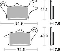 Bremsbelagsatz, Scheibenbremse Prime - Carbonceramic - CC Brembo 07KA30CC