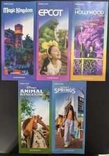 NEWEST 2025 Walt Disney World Theme Park Guide Maps - 5 Maps with Free Shipping