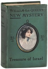 William Le Queux-TREASURE OF ISRAEL-1910-1ST ED-VG+/VG+ DJ-ARK OF THE COVENANT
