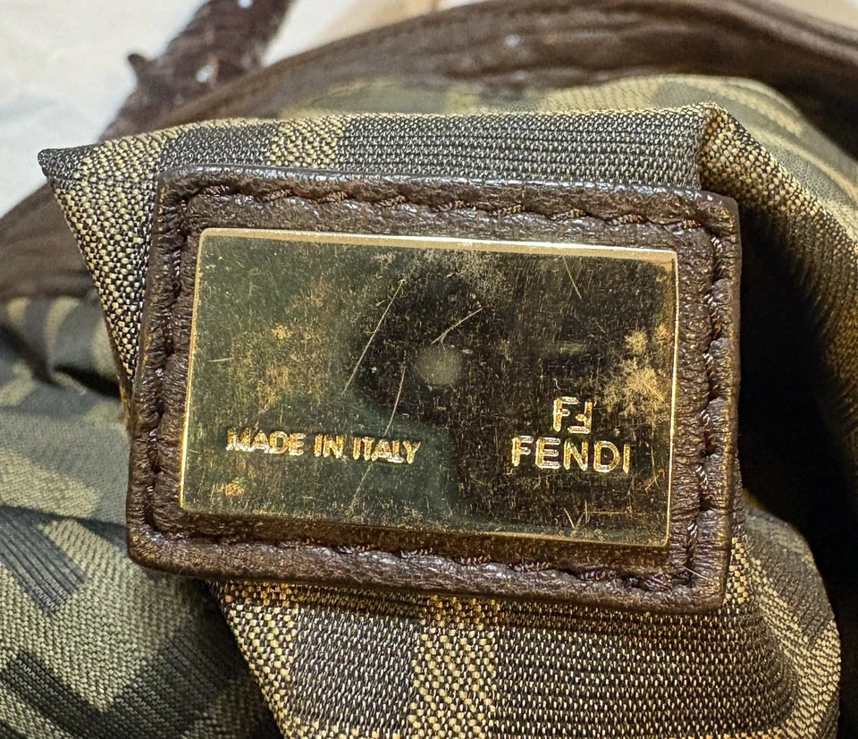 Fendi Vintage Leather Spy Bag Dark Brown - Image 2 of 4